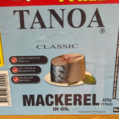 Tanoa Mackerel in Oil - 4 x 190g